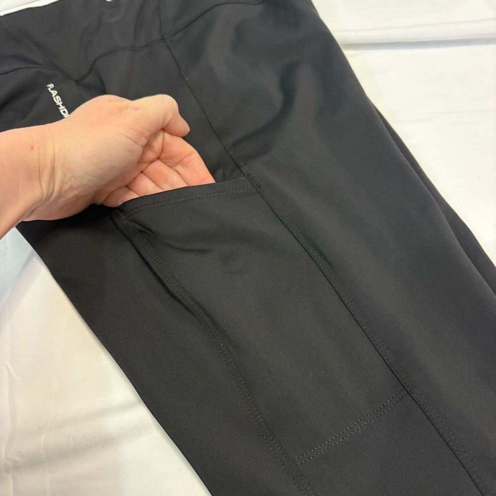 The North Face Leggings Girls XL (14/16) Black Athletic Side Pocket Flashdry - Picture 5 of 10